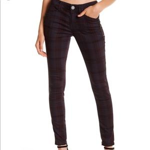 Purple pleated dress pants